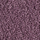 Miyuki 11/0 Delica Beads, Frost Opaque Glaze Plum