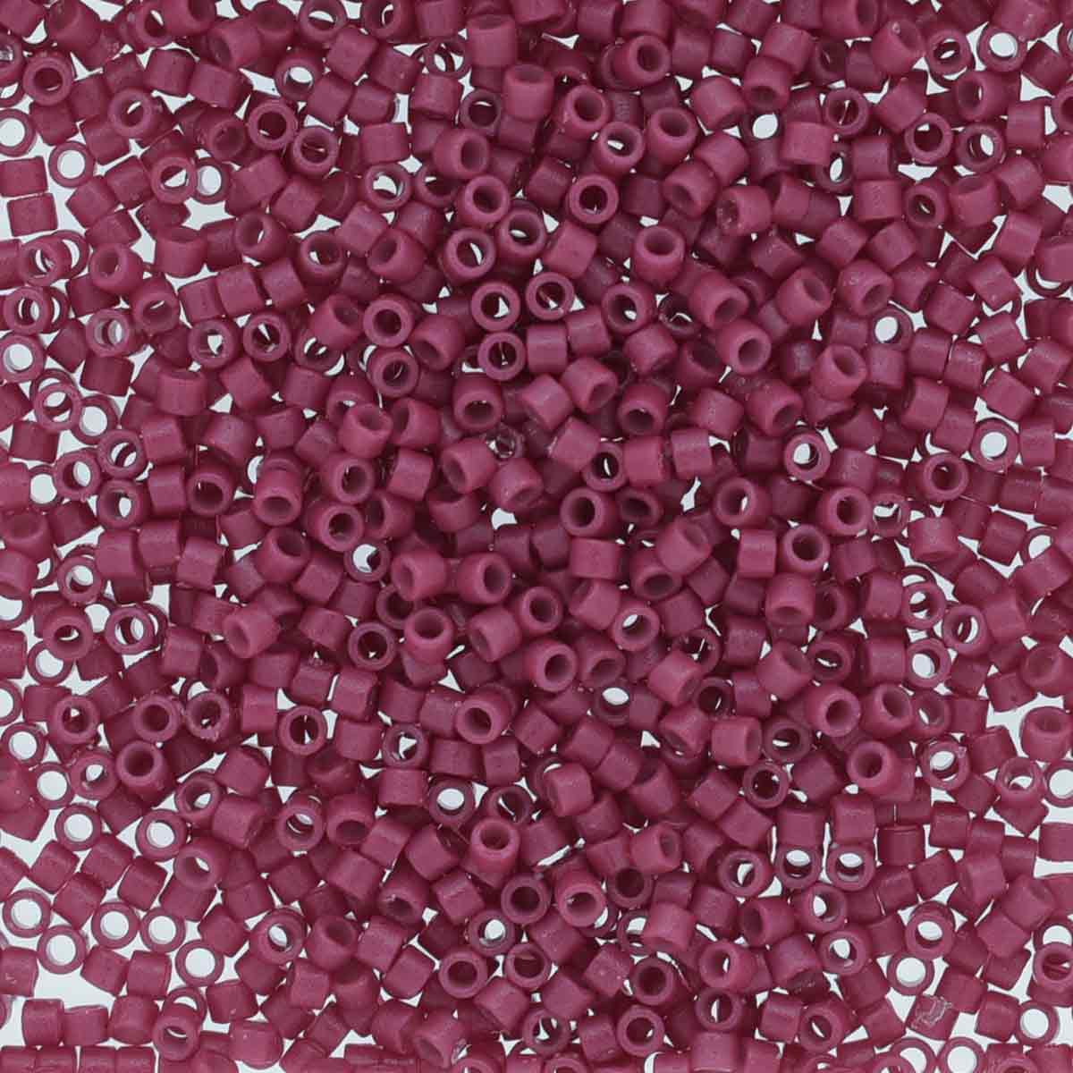 Miyuki 11/0 Delica Beads, Duracoat Opaque Raspberry
