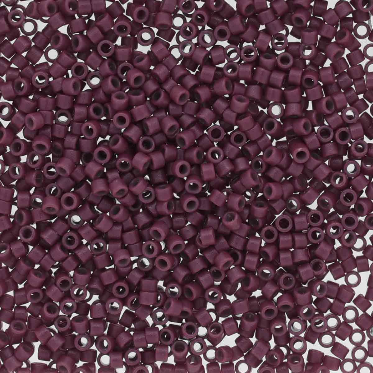 Miyuki 11/0 Delica Beads, Duracoat Opaque Grape Purple