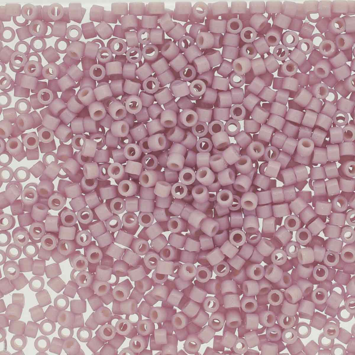 Miyuki 11/0 Delica Beads, Duracoat Opaque Soft Pink