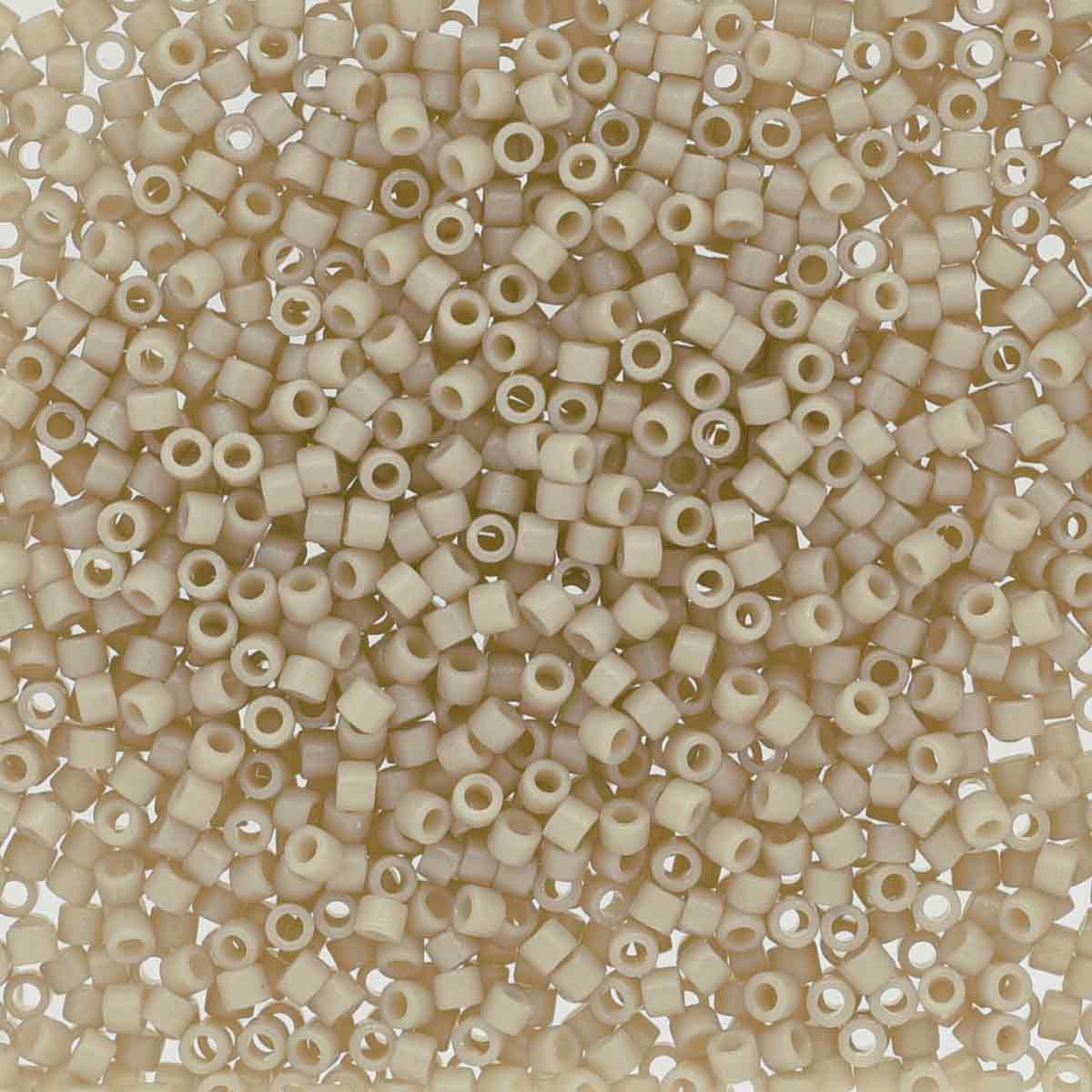 Miyuki 11/0 Delica Beads, Duracoat Opaque Off White
