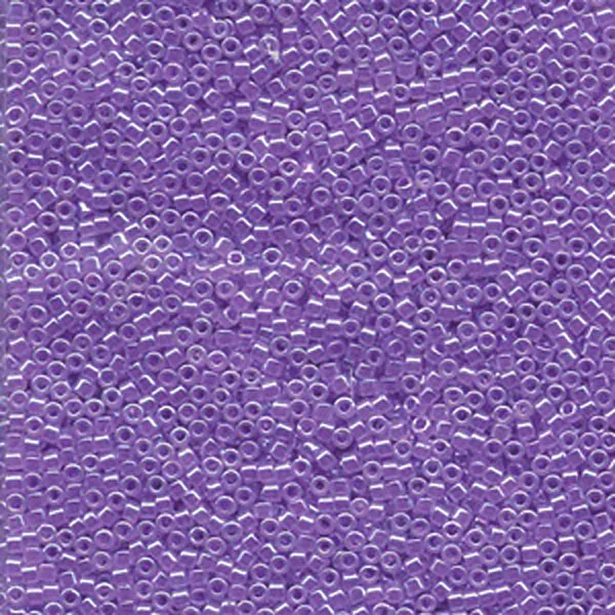 Miyuki 11/0 Delica Beads, Lined Crystal/Purple