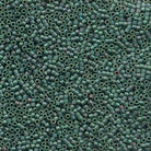 Miyuki 11/0 Delica Beads, Matte Metallic Leaf Green | Approx. 6.6g Tube
