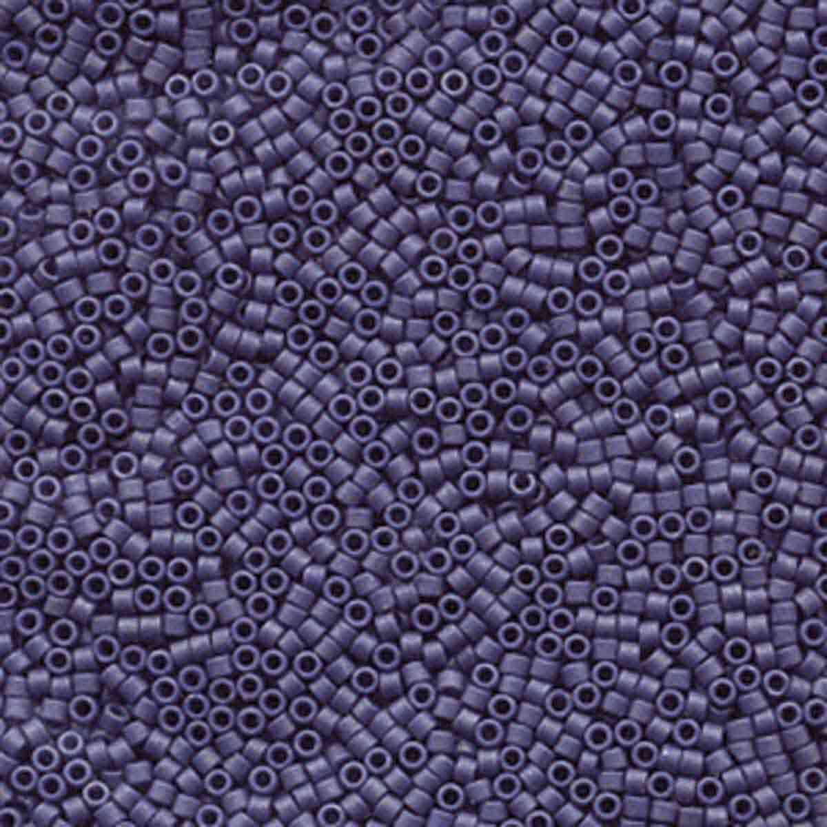 Miyuki 11/0 Delica Beads, Matte Metallic Dark Gray Blue