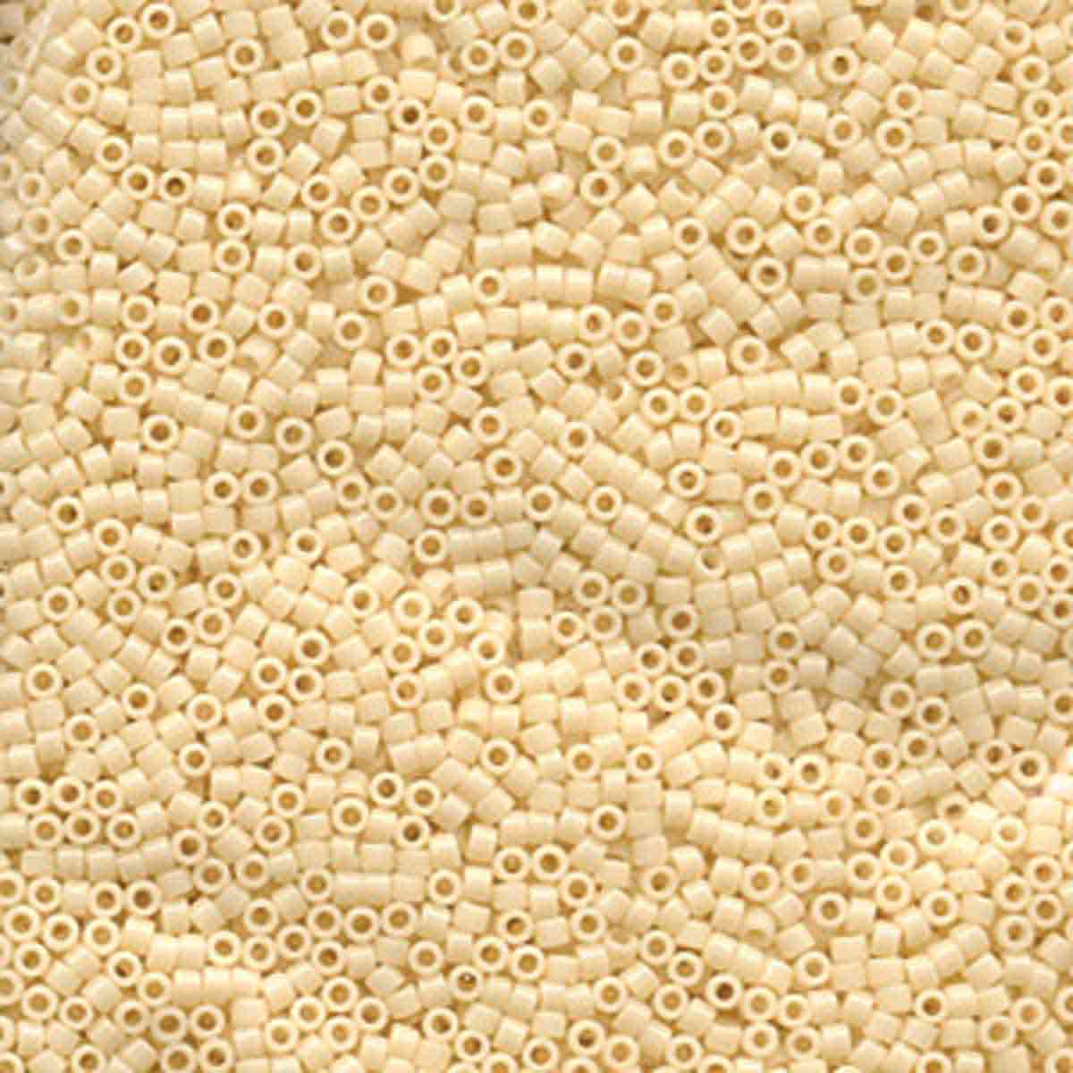 Miyuki 11/0 Delica Beads, Opaque Cream
