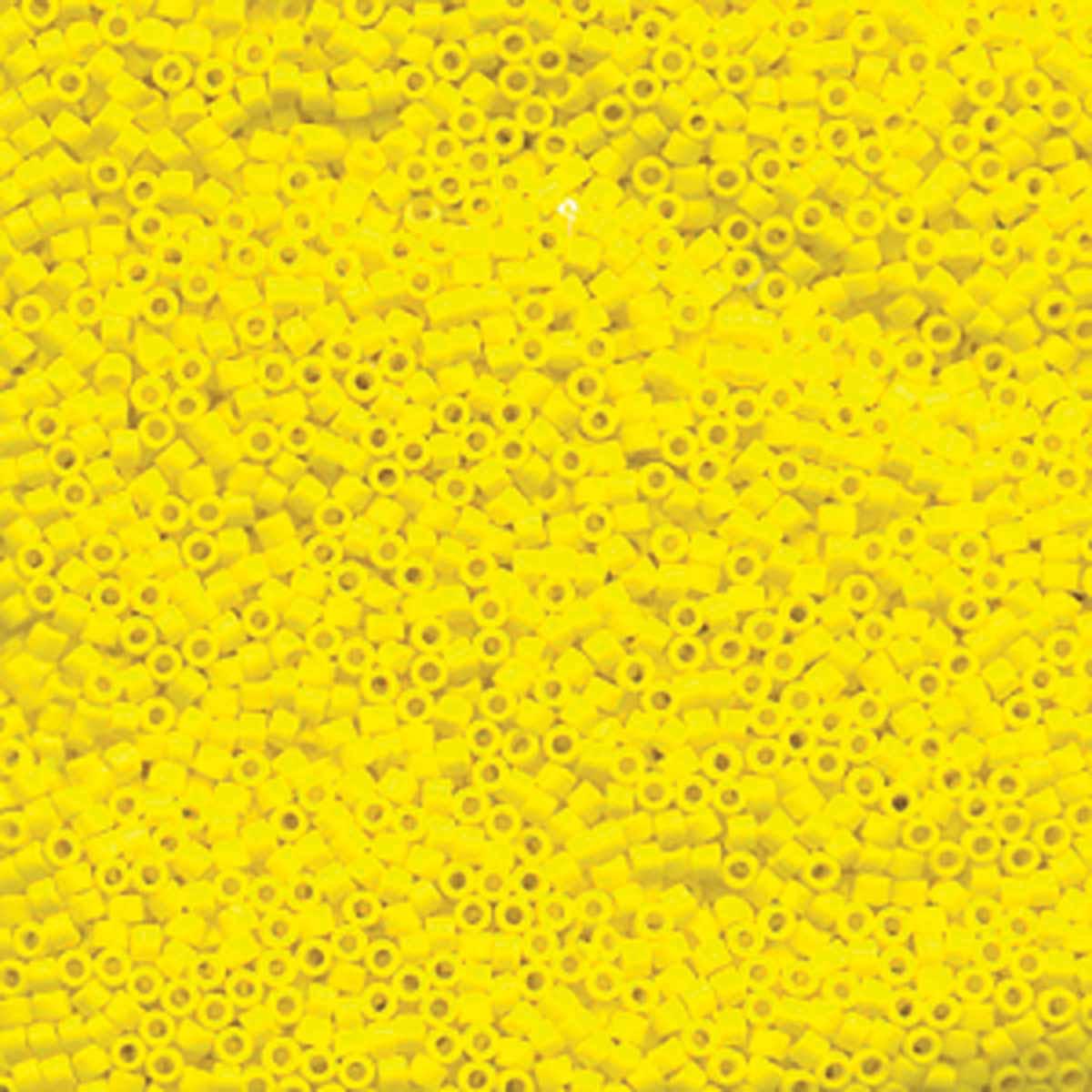 Miyuki 11/0 Delica Beads, Matte Opaque Yellow