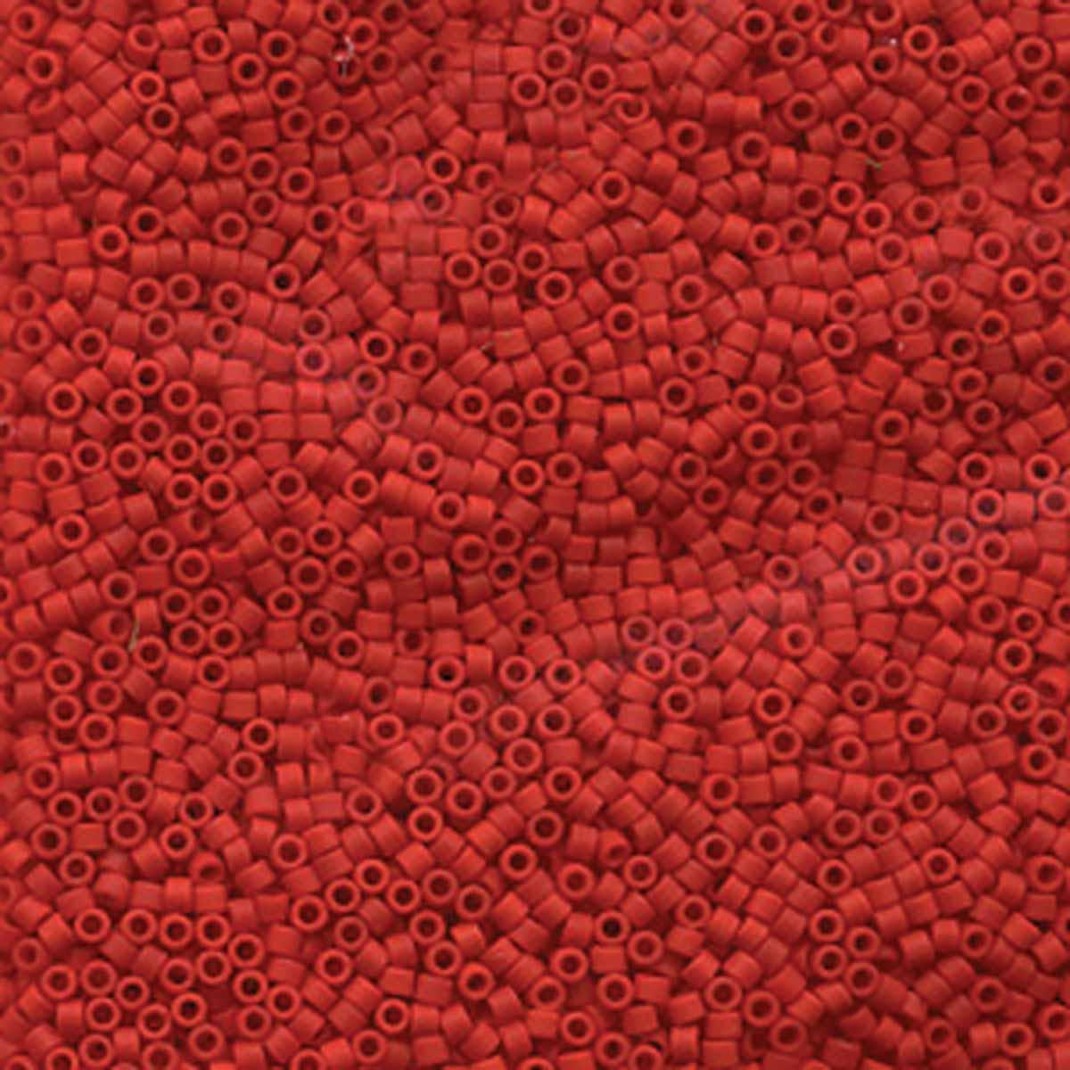 Miyuki 11/0 Delica Beads, Opaque Dark Red
