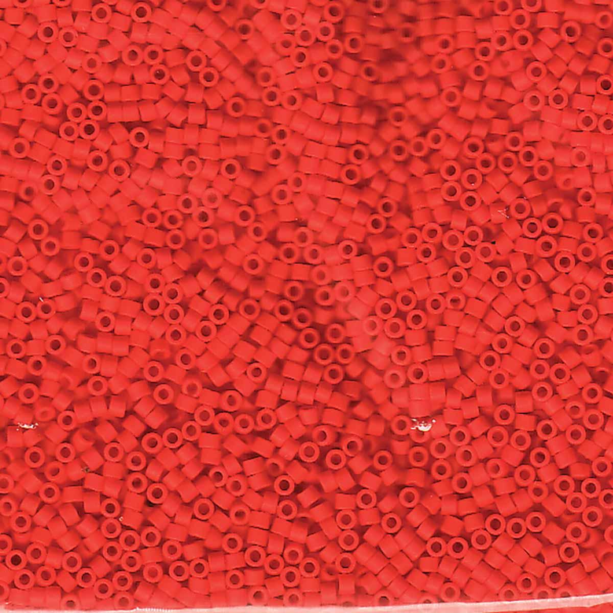 Miyuki 11/0 Delica Beads, Matte Opaque Light Siam