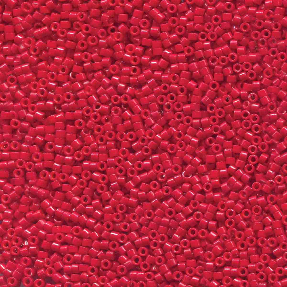 Miyuki 11/0 Delica Beads, Dyed Opaque Red
