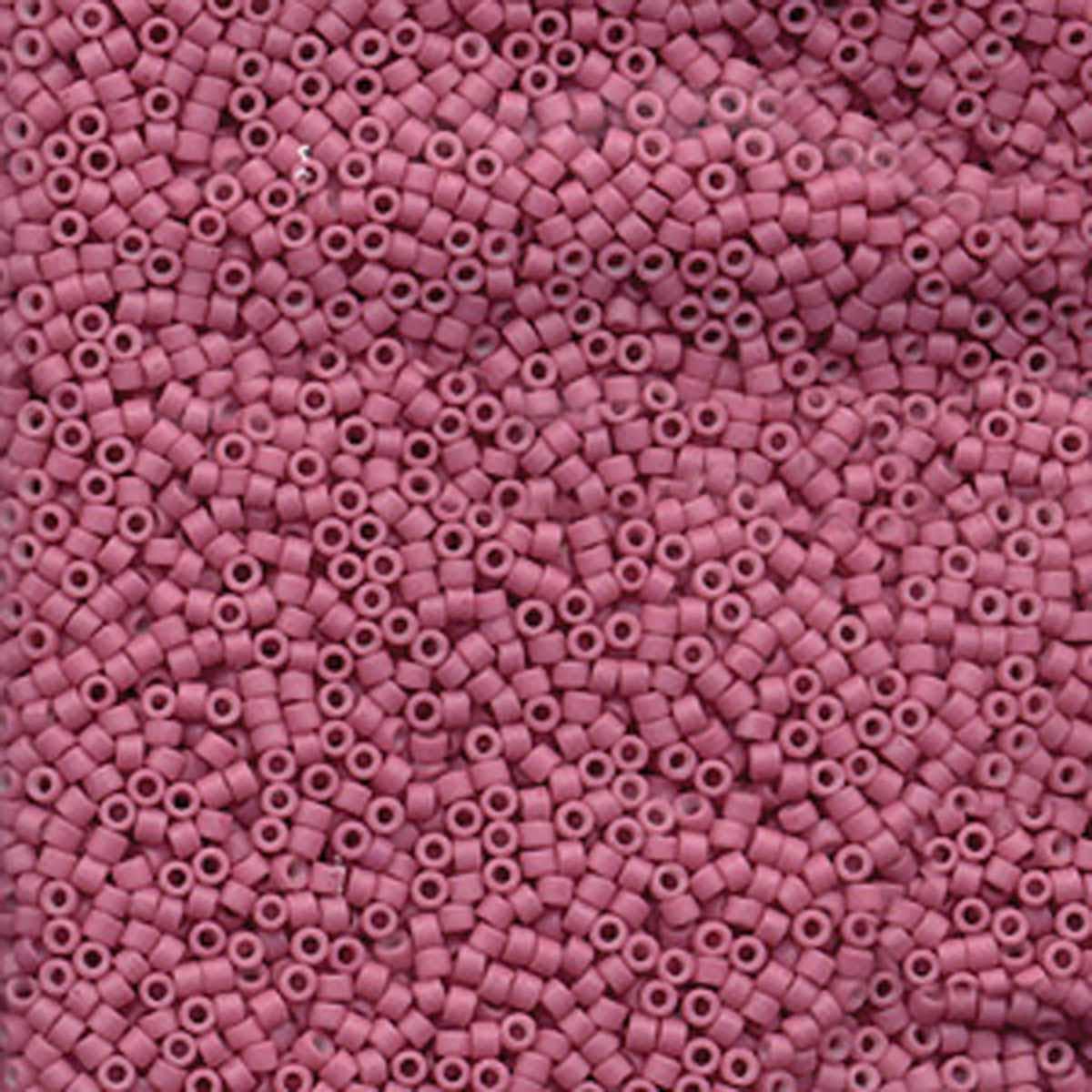 Miyuki 11/0 Delica Beads, Dyed Matte Opaque Rose