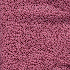 Miyuki 11/0 Delica Beads, Dyed Matte Opaque Rose