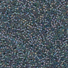 Miyuki 11/0 Delica Beads, Matte Tr Gray AB