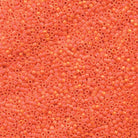 Miyuki 11/0 Delica Beads, Matte Opaque Orange AB