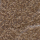 Miyuki 11/0 Delica Beads, Sparkling Light Bronze Lined Crystal