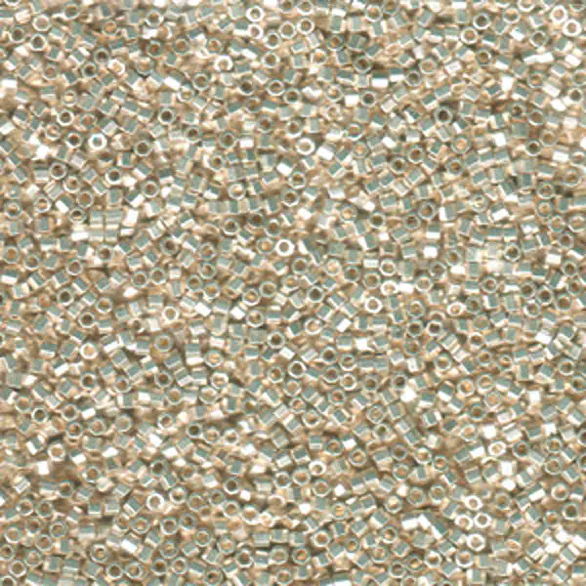 Miyuki 11/0 Delica Beads, Galvanized Silver Hx Cut