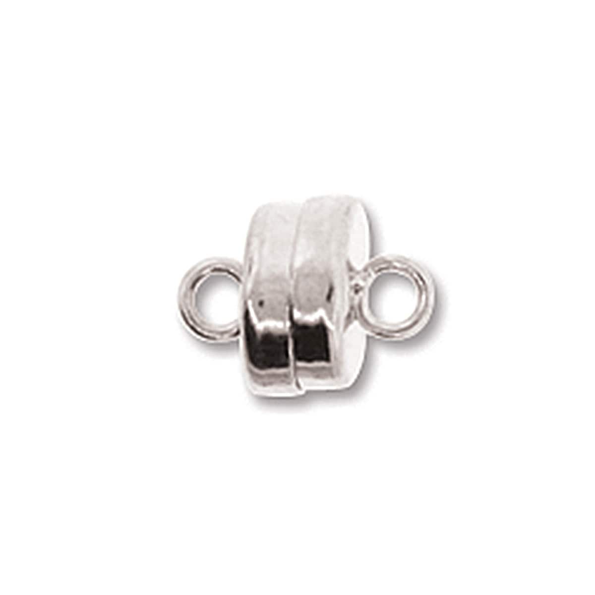 MGN13SP - Magnetic Clasp 7mm, Silver Plate | Pkg 1