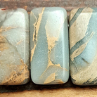 Detail of Aqua Terra Jasper Double Drilled Gemstone Beads,10x20mm (GM-0526)