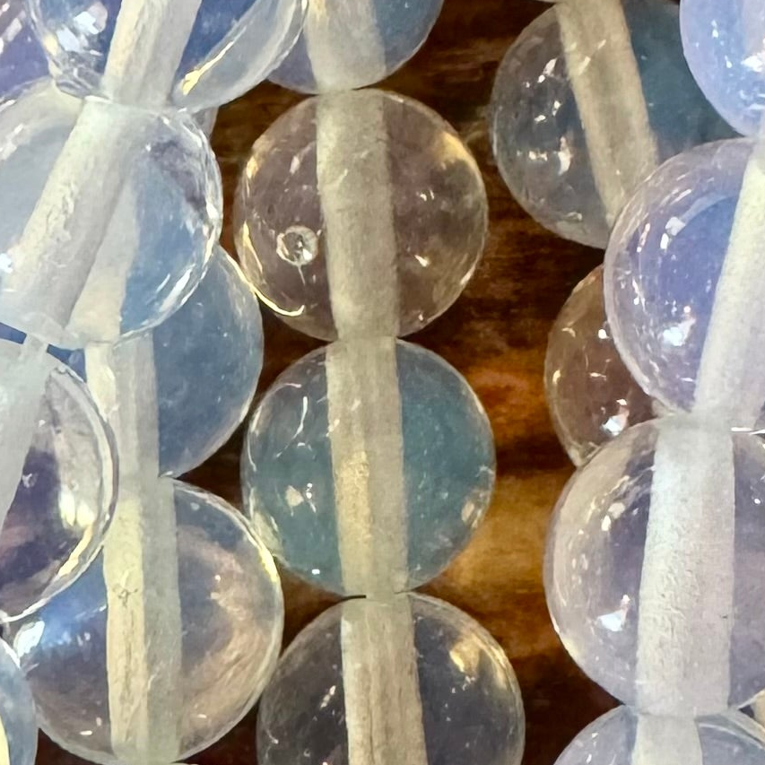 Detail of Opalite Gemstone Beads, 8mm (ABA-1209)