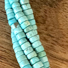 Detail of Lt. Blue Magnesite Heishi Gemstone Strand, 2x4mm (ABA-1238)