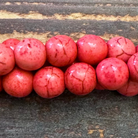 Detail of Rose Howlite Gemstone Beads, 8mm (GM-6807)