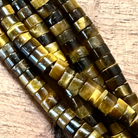 Detail of Tiger Eye Heishi Gemstone Strand, 2x4mm (ABA-1227)