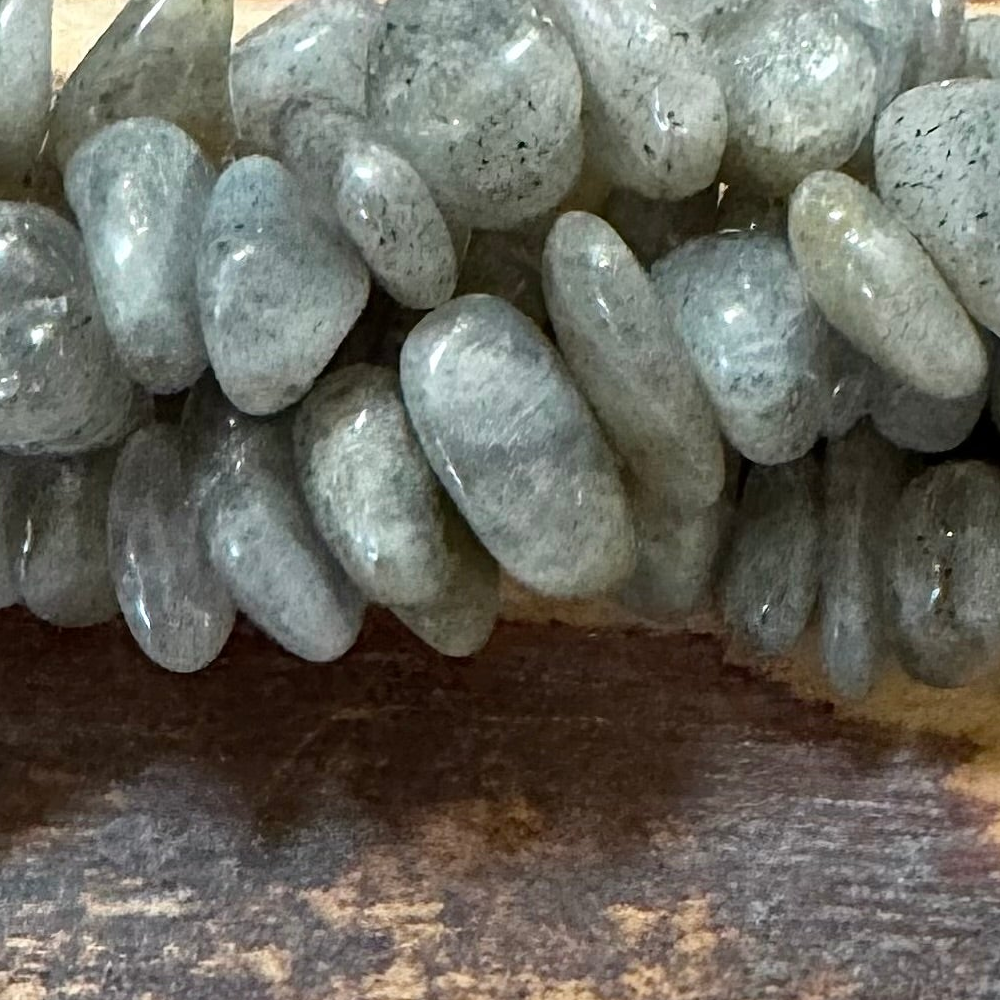 Detail of Natural Labradorite Gemstone Nuggets, 6-12mm (ABA-1146)
