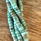 Detail of Blue/Green Magnesite Heishi Gemstone Strand, 2x4mm (ABA-1239)