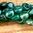 Detail of Natural Green Agate Nugget Gemstone Beads, 8x10mm (BCB-2737)
