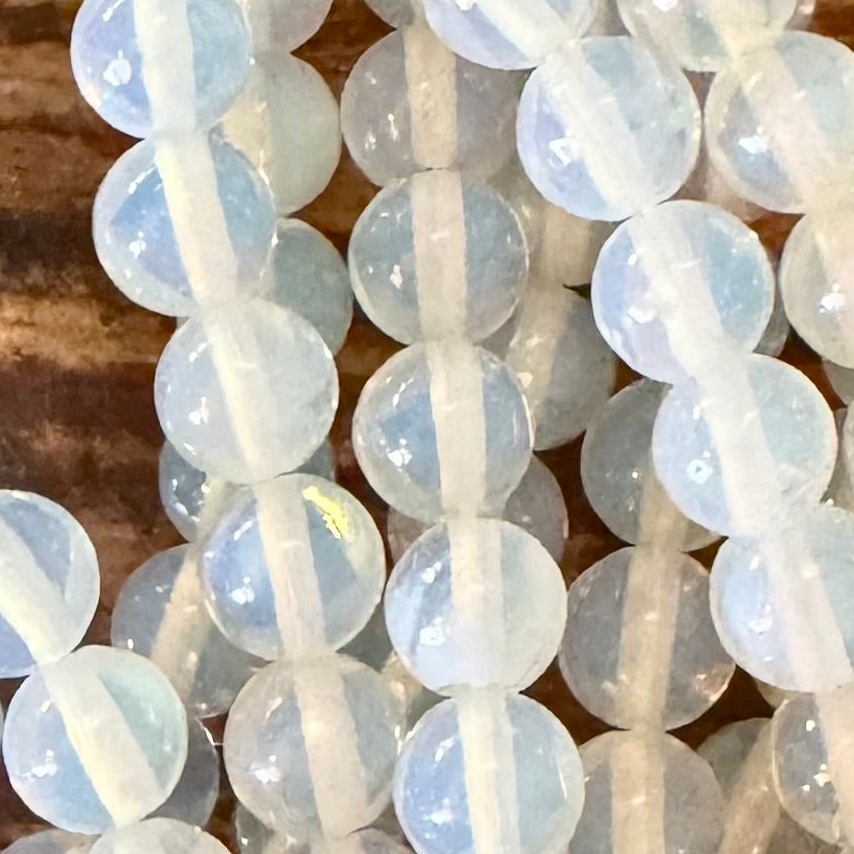 Detail of Opalite Gemstone Beads, 6mm (ABA-1208)