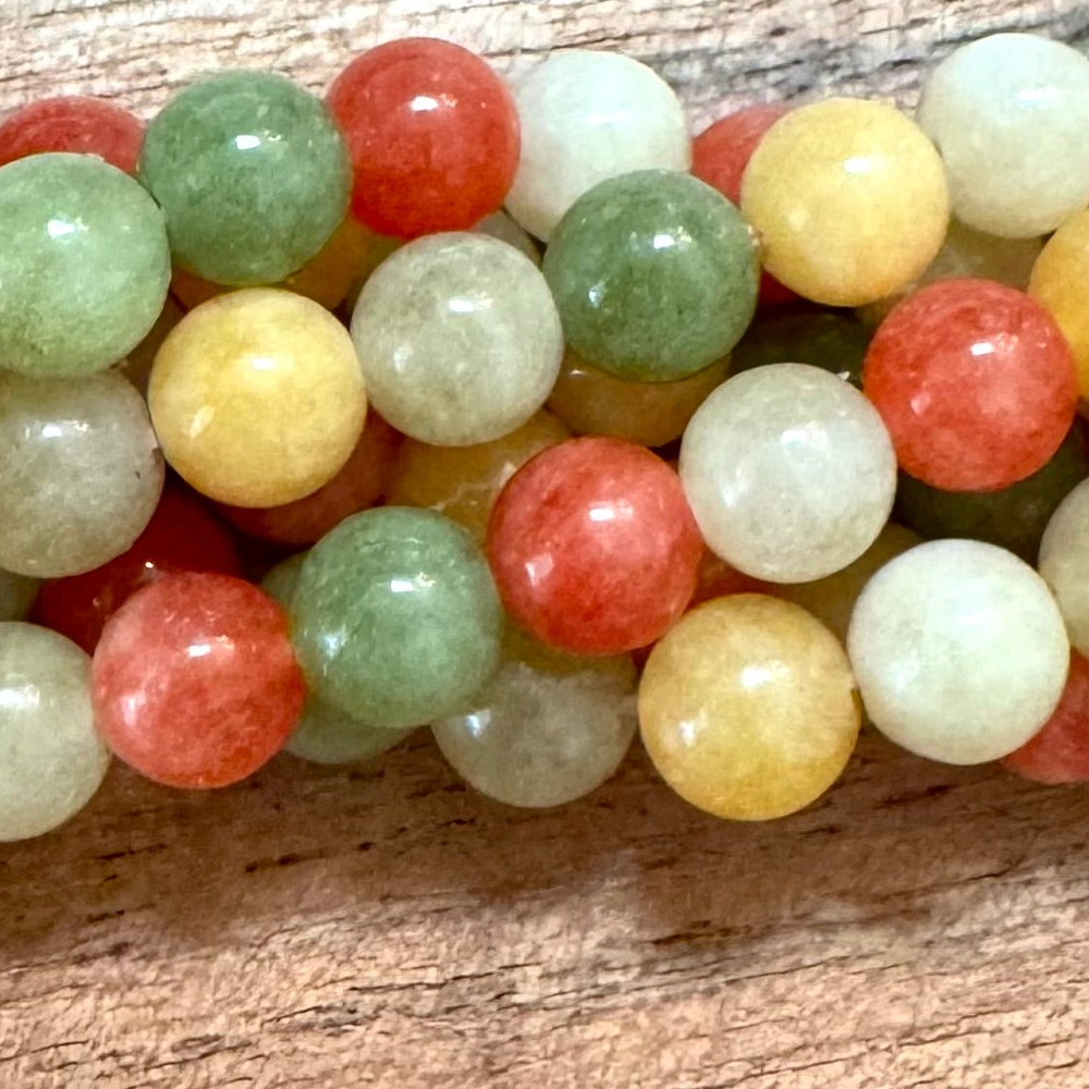 Detail of Jade Round Beads, Tropical, 6mm (BCB-2470)
