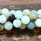 Detail of 4mm Amazonite Gemstone Beads (GM-0702)
