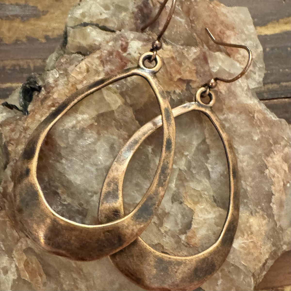 Classic Copper Earrings finished earrings made with PK02ACP earwires; decorative components sold separately