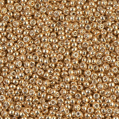 Miyuki 8 Round Seed Bead, 8-1052, Galvanized Gold