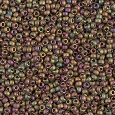 11-2035 - 11/0 Matte Met Khaki Iris Miyuki Seed Bead | 25 Grams