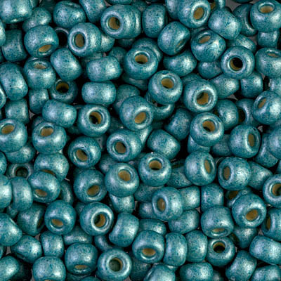 6/0 Duracoat Galvanized Matte Sea Foam Miyuki Seed Bead 25g