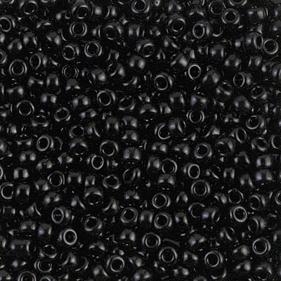 8-401 - 8/0 Black Miyuki Seed Bead | 25 Grams