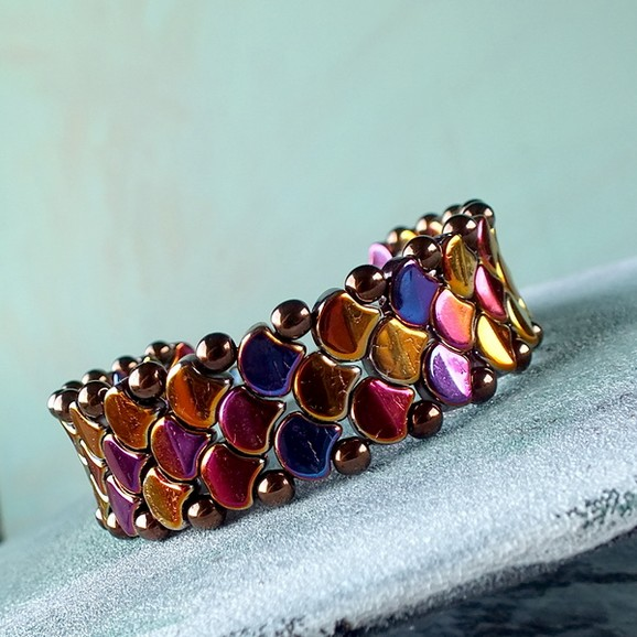 PDF 517 Ginko Snake Skin Bracelet Auntie s Beads Direct