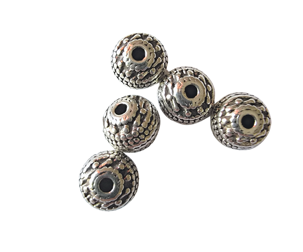 Athenacast Metal Beads Rondelle Large Hole, 4x3mm, Real Silver Plated